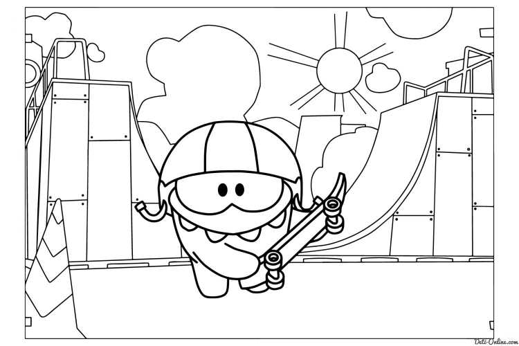 Супер Нямы раскраска