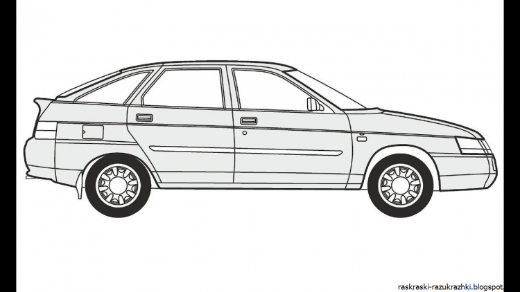 Лада 2114 раскраска спереди