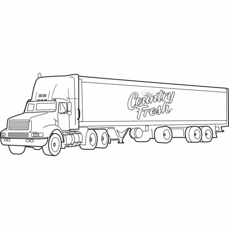 Длинная фура раскраска