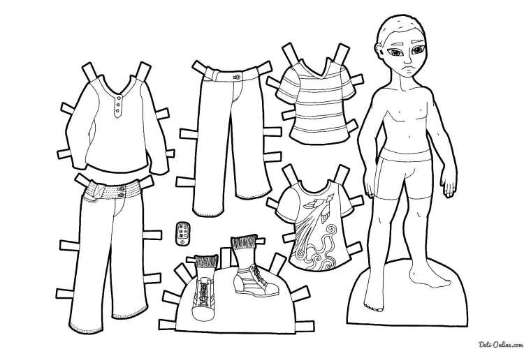 Куклы с одеждой для вырезания