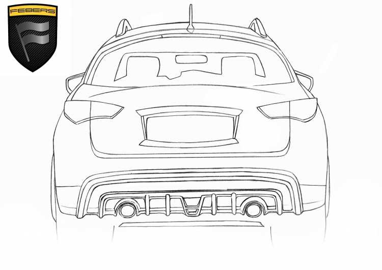 Раскраска Инфинити fx37