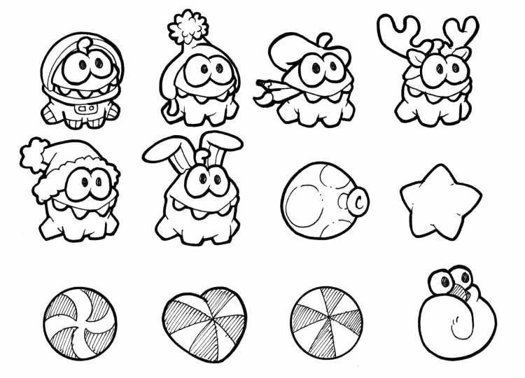 Приключения ам няма раскраска