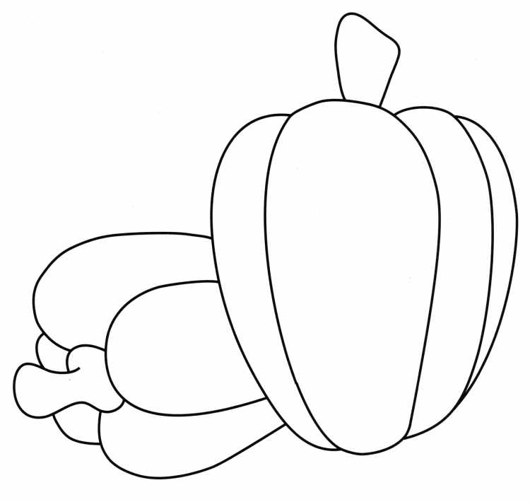 Трафарет сладкого перца