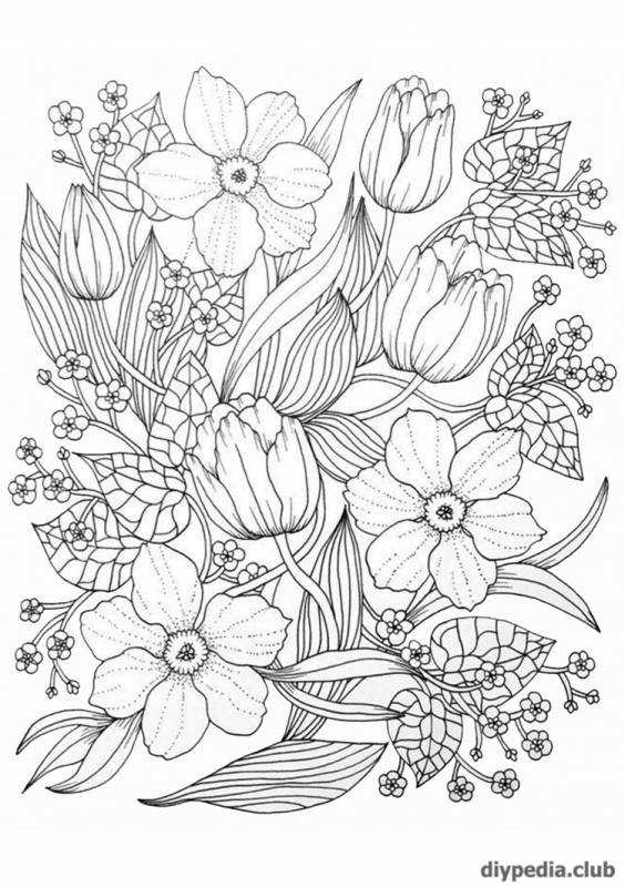 Антистресс цветы для взрослых