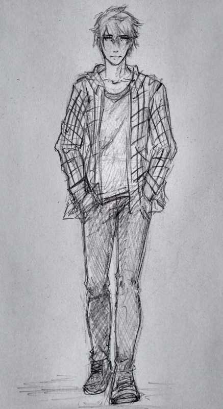 Легкие рисунки девочек в пижаме