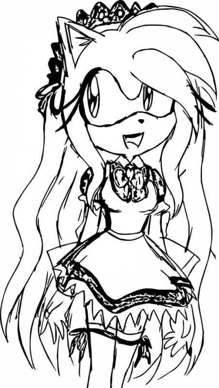 Ежиха Эми Роуз раскраска