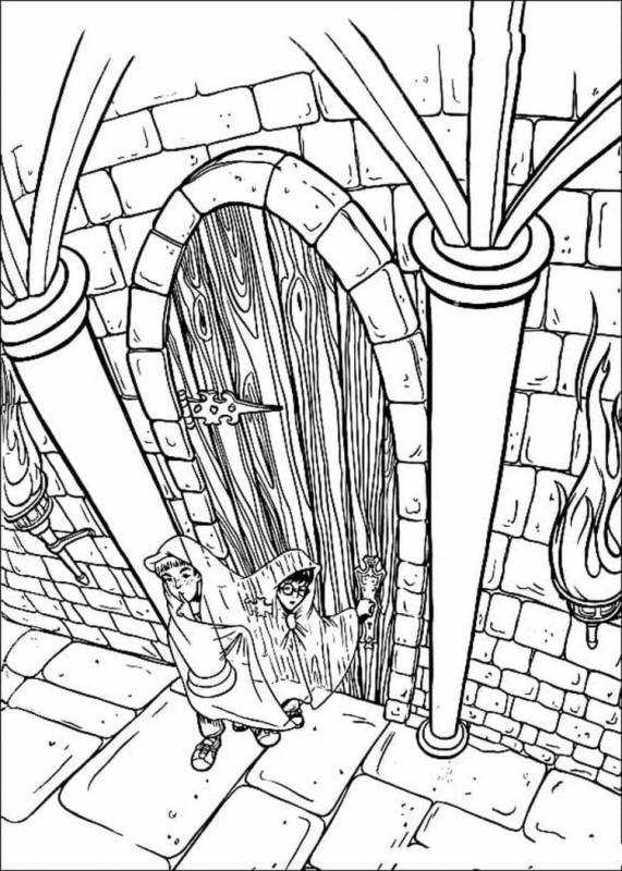 Раскраска Гарри Поттер Седрик