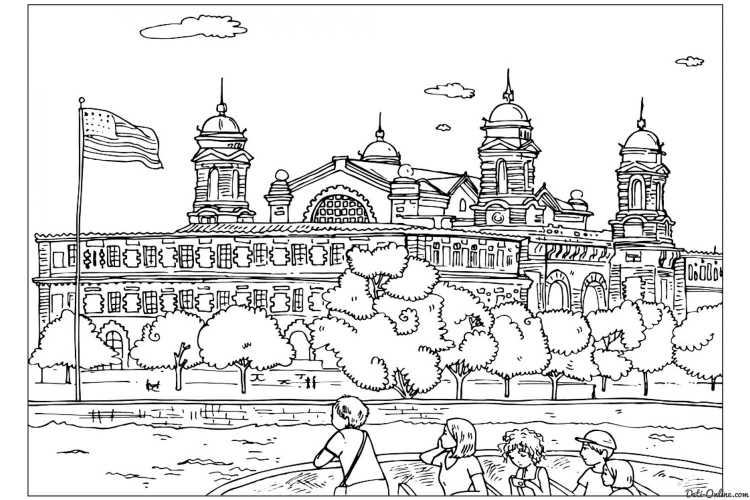 Раскраска города России
