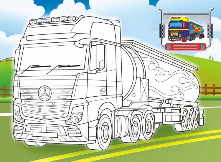Грузовики Скания самосвал раскраска