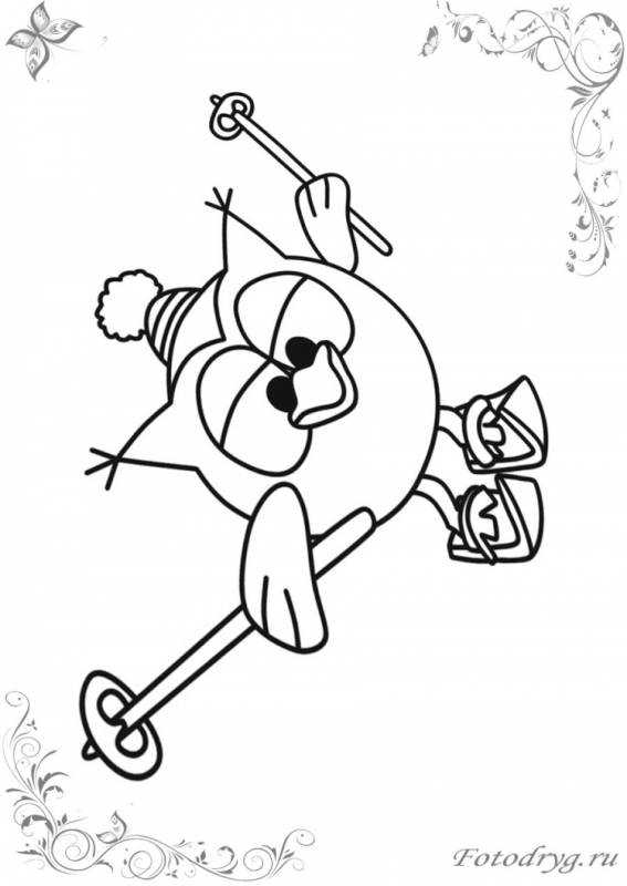 Совунья из смешариков раскраска