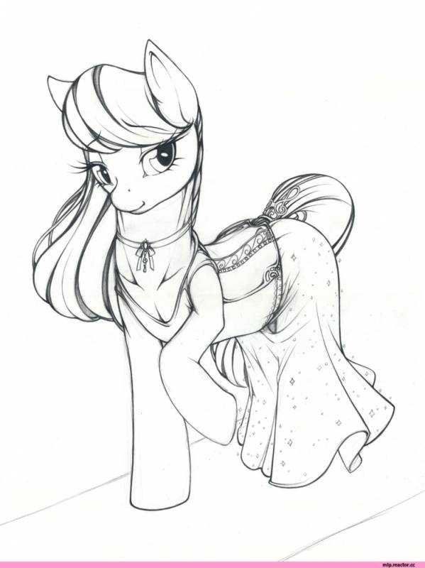 Раскраски для девочек пони аниме