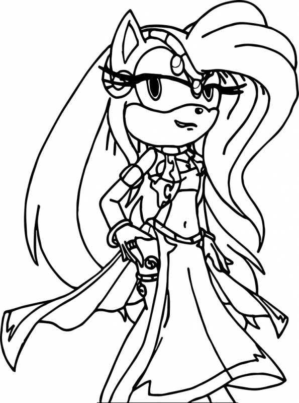 Персонажи Соника Эми Роуз разукрашка