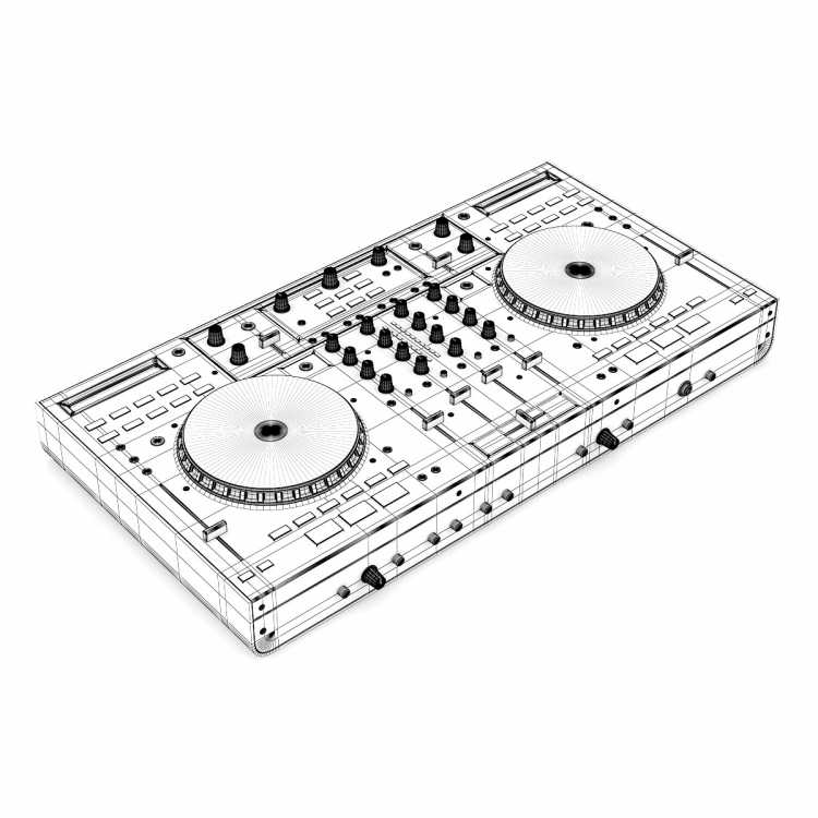 Диджейский пульт 3д модель