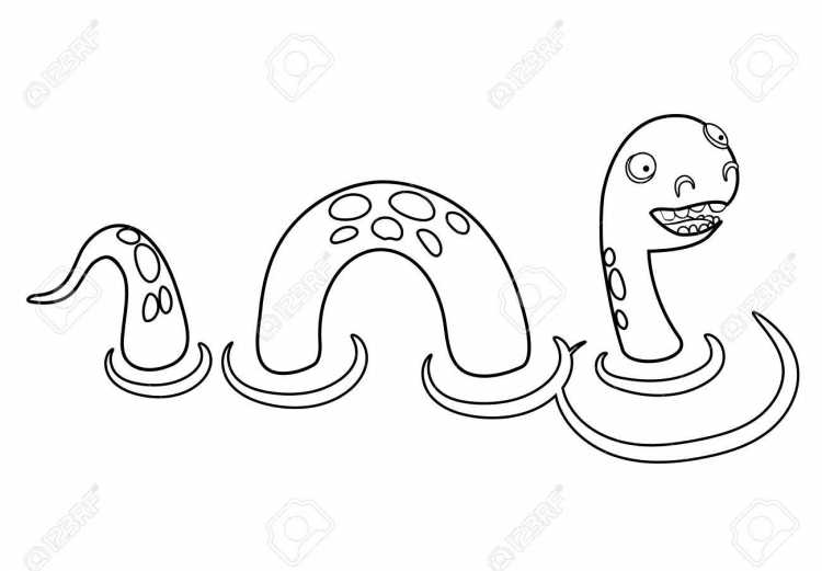 Несси раскраска