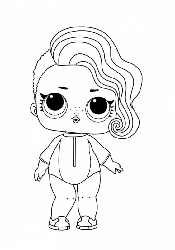 Раскраски куклы ЛОЛ принцессы