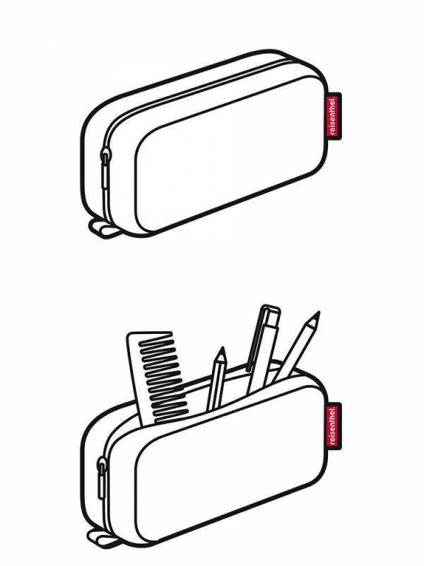 Раскраска пенал школьный