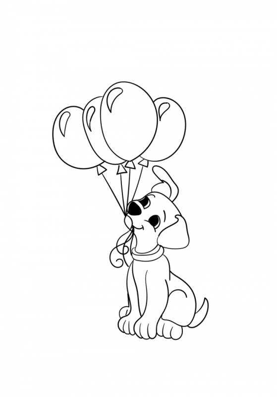 Раскраска зайчик и собачка