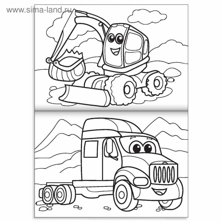 Паровоз раскраска для малышей