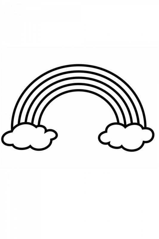 Радуга для раскрашивания