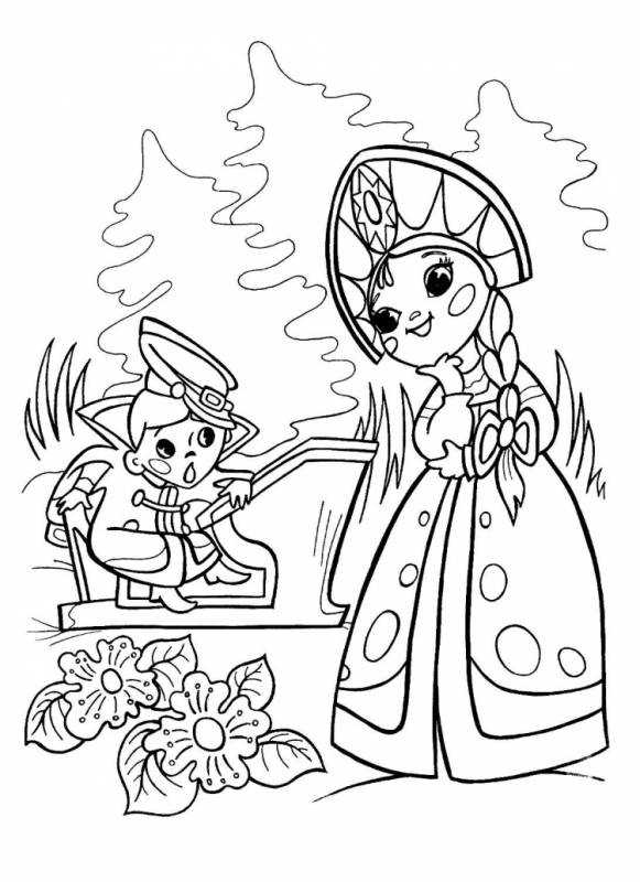 Сказка о царе Салтане раскраска