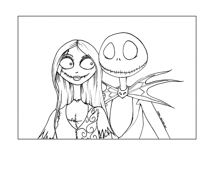 Джек Скеллингтон с тыквой