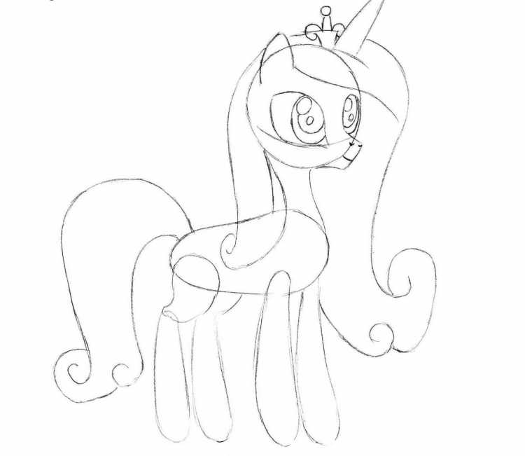 Принцесса Селестия и Луна раскраска