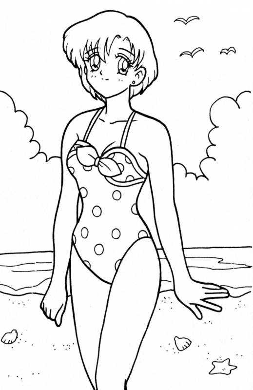 Раскраски модели девушки