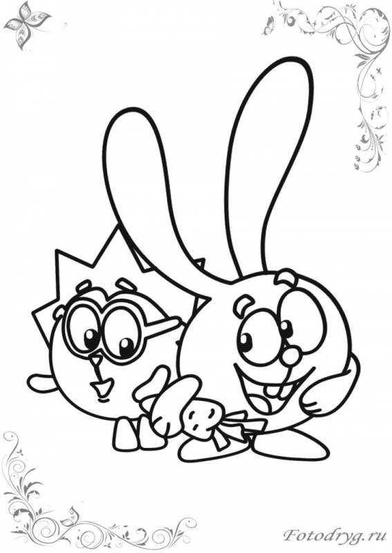 Смешарики раскраски операция дед Мороз