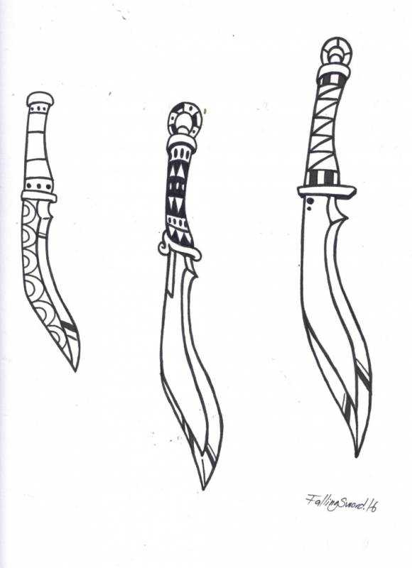 Охотничий нож КС го раскраски