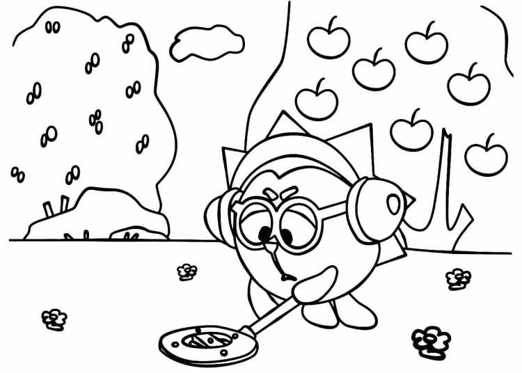 Смешарики Каркарыч раскраски