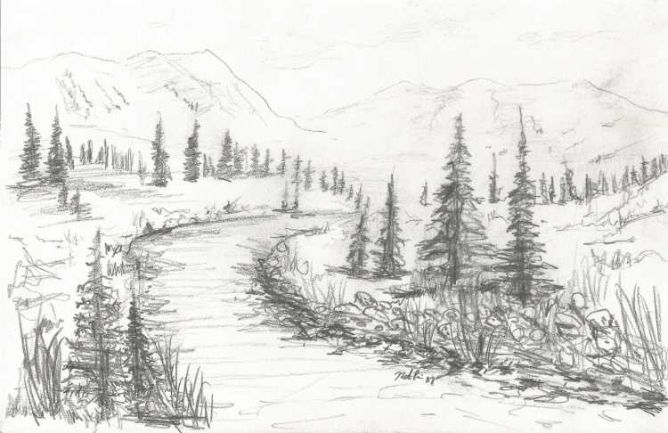 Эскиз пейзажа
