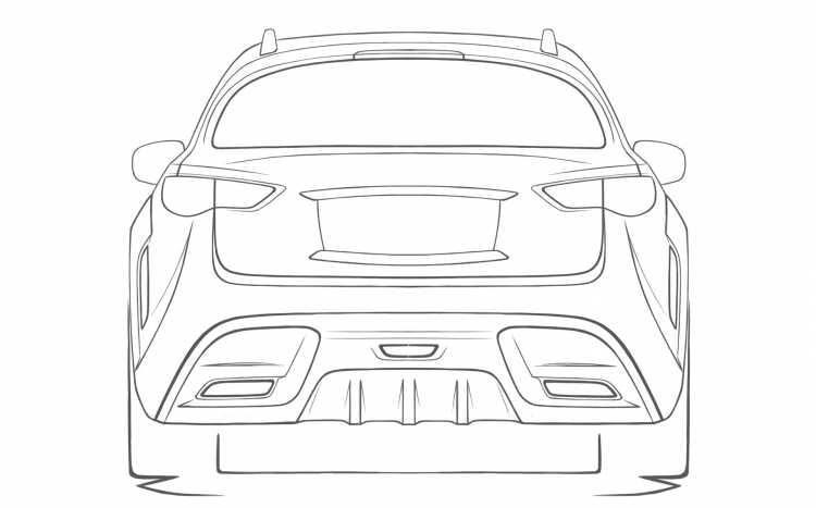 Чертеж Infiniti FX 37