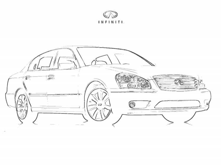 Раскраска машина Инфинити