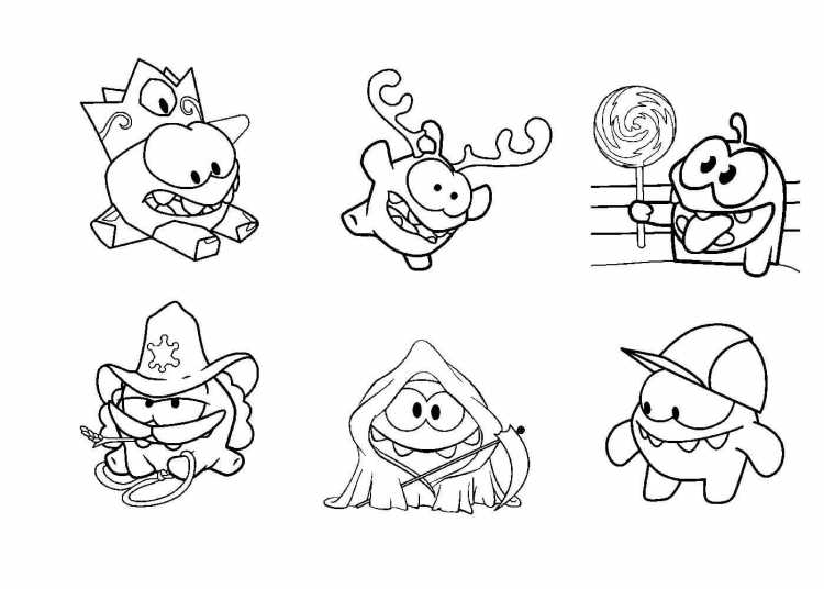 Раскраска ам Ням супер герой