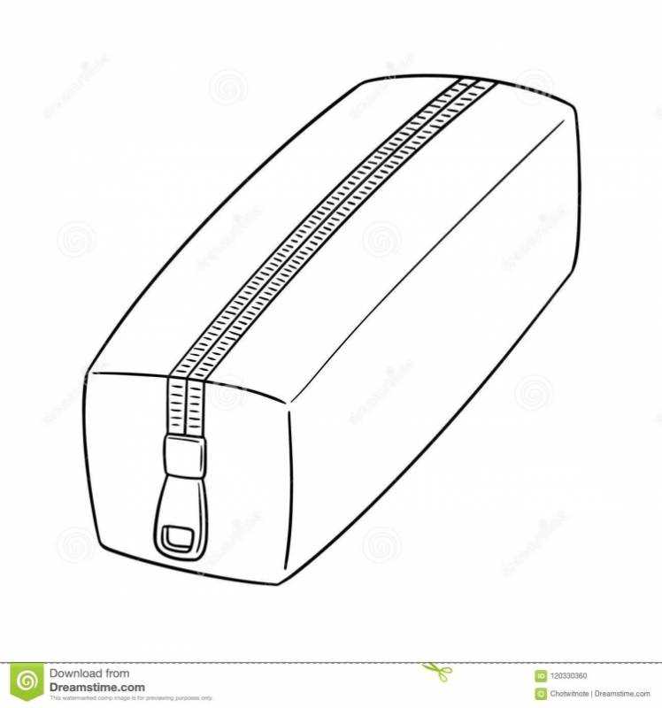 Пенал раскраска