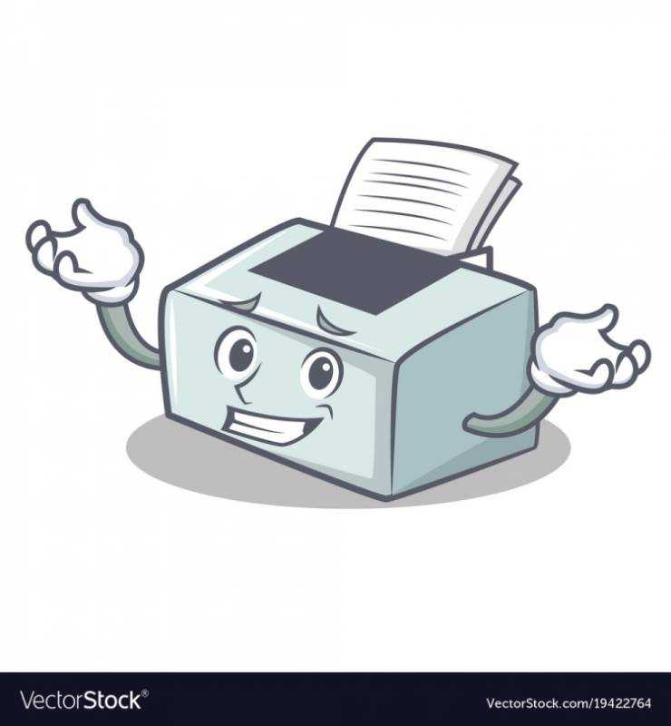 Принтер мультяшный