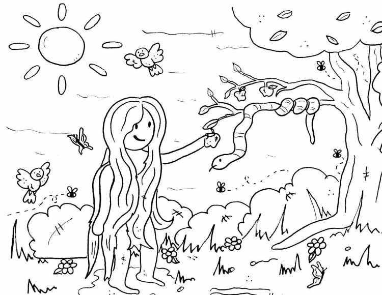 Раскраска Божий мир