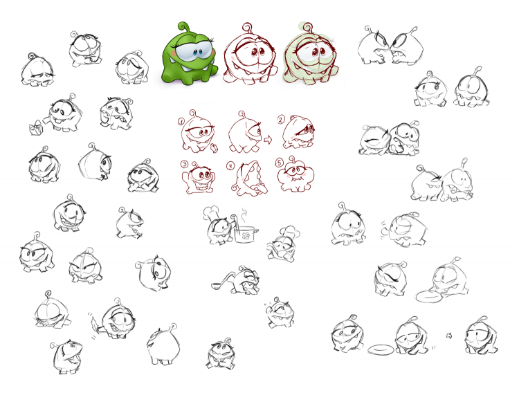 Ам Ням бука раскраска