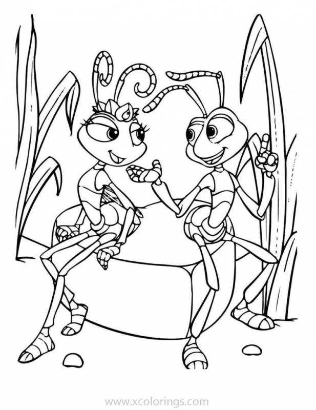 Муравей раскраска для детей