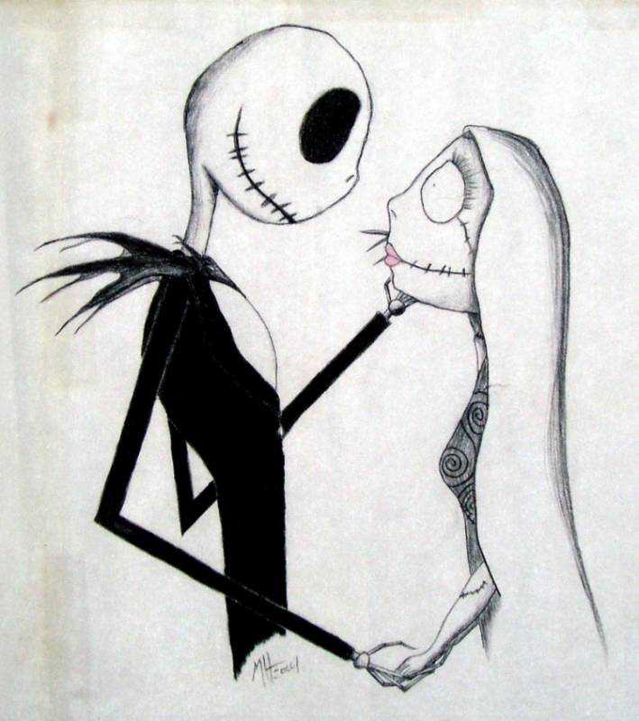 Скетчи Джек Скеллингтон