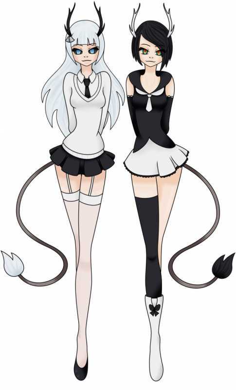 Ханаби в костюме горничной