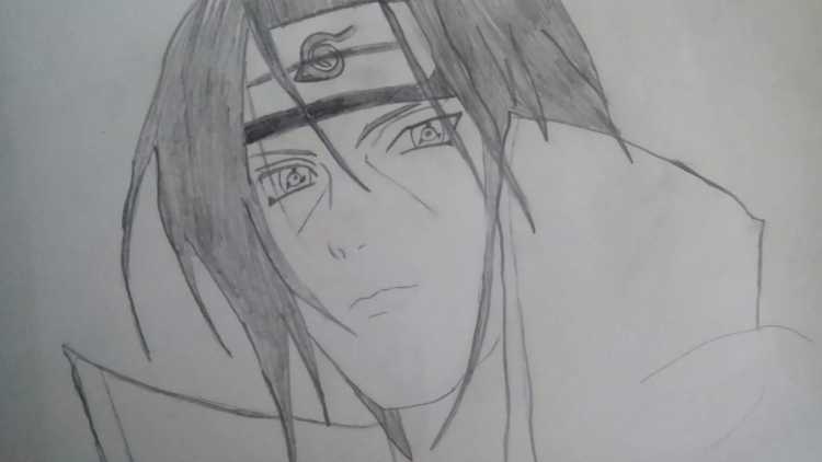 Рисунки персонажей из Наруто Итачи