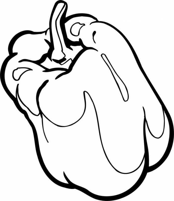 Перец раскраска для детей