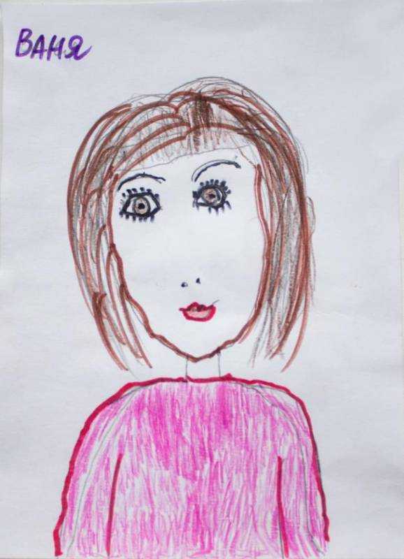 Портрет раскраска