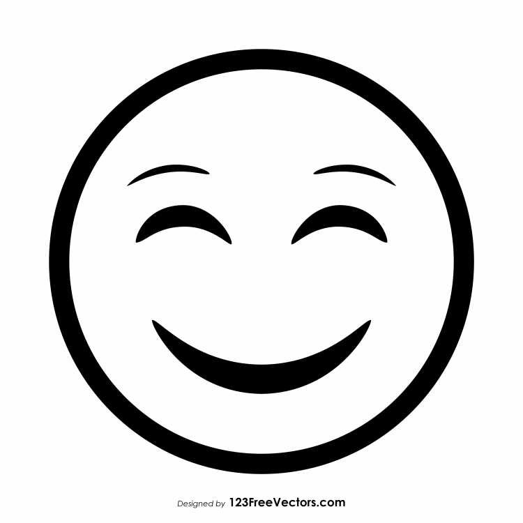 Белый смайлик на прозрачном фоне