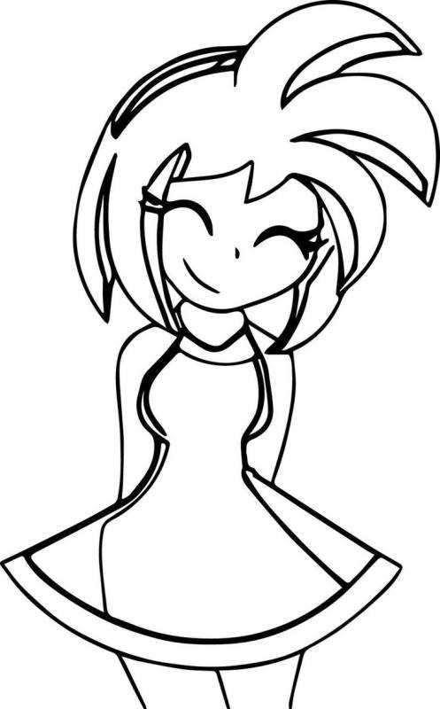 Эми Роуз раскраска