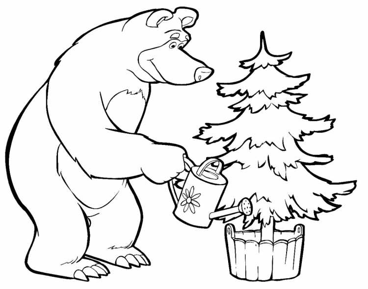 Медведи соседи раскраска