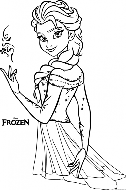 Раскраска Anna Elsa