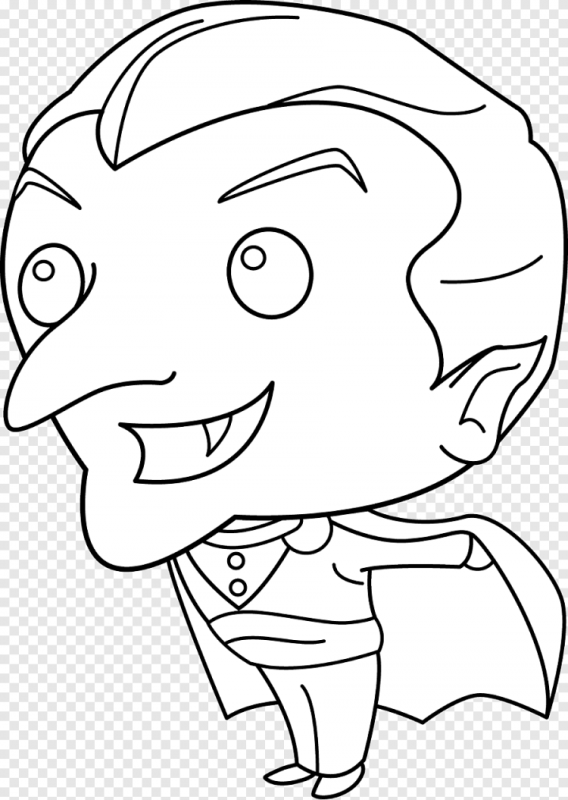 Раскраска вампир монстр