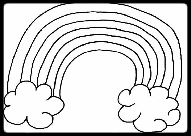 Раскраска Радуга маленькая